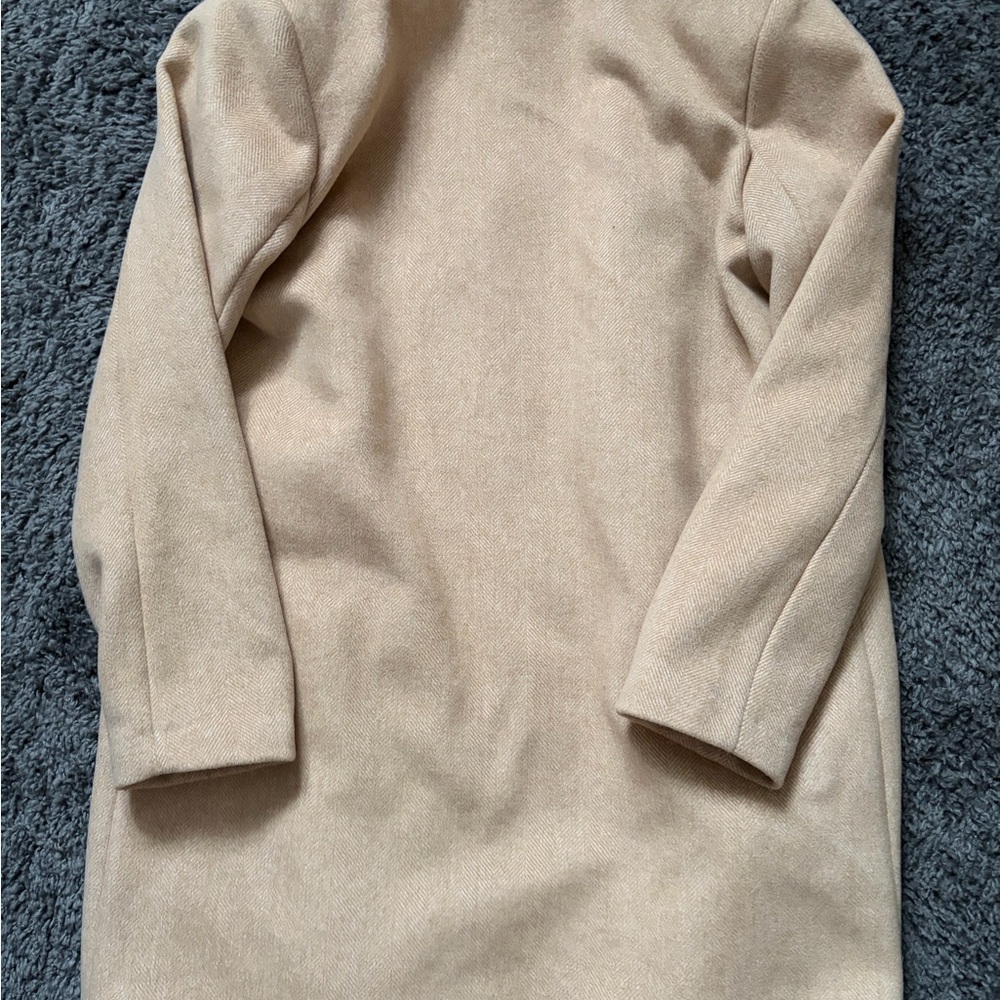 Womens Tan Coat - Picture 3 of 3